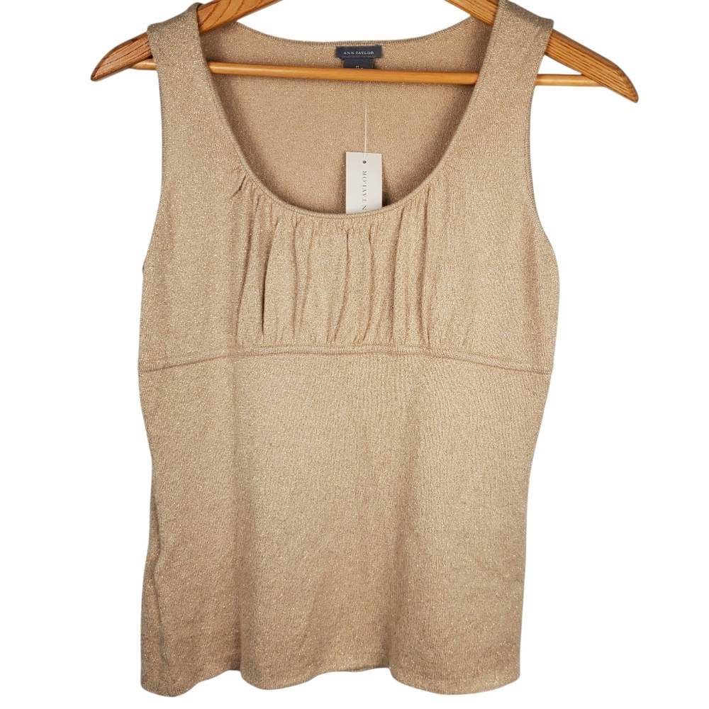 Ann Taylor Tan Tank Top NWT